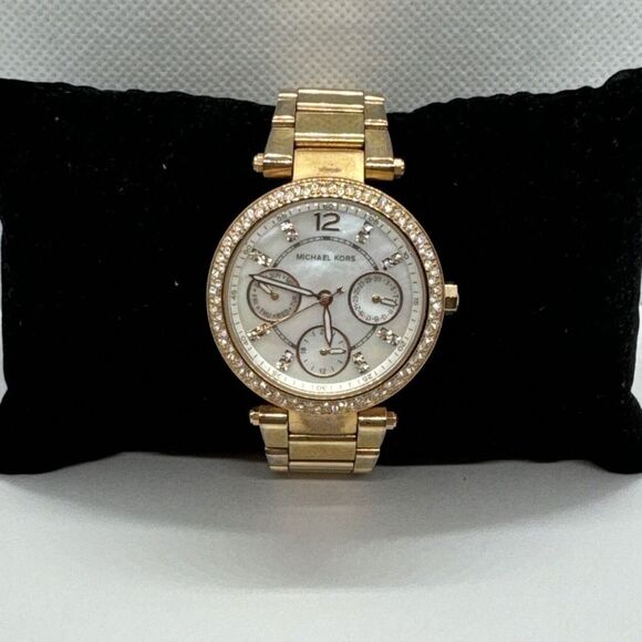 Michael Kors Mini Parker MK5616 Women Rose Gold Analog Dial Quartz Watch JNA305 main image 4